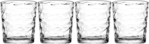 Glaver's Whiskey Glasses 13 oz Set of 4 Old Fashioned Glasses | Barware, For Whisky, Scotch, Bourbon, Liquor, Juice, and Cocktails - size: 13 Ounces (4 Count)
