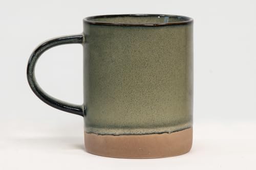 House Beautiful Versatile Modern Stoneware Mug Set – 17 oz, Set of 4 (Crafted Essence) - color: Crafted Essence