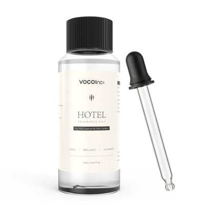 VOCOlinc Hotel Collection Diffuser Oil - Ritz-Carlton - Inspired by Luxury Five Star Hotel Lobby Scent Oil for Waterless Oil Diffusers, Luxurious Scents of Lemon, Bergamot, and Sea Breeze (4.06 OZ)