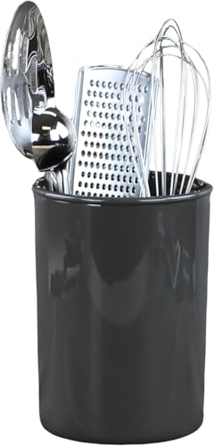 Calypso Basics by Reston Lloyd Plastic Utensil Holder, Black - color: Black, size: Utensil Holder