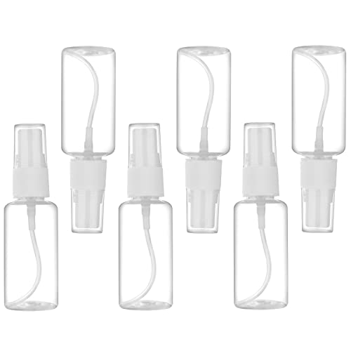 Exptolii Spray Bottle, 1oz/30ml Small Plastic Fine Mist Spray Bottles, Mini Empty Travel Bottles with Funnels and Labels 6 Pack - size: 6pack-30ml-plastic
