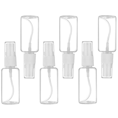 Exptolii Spray Bottle, 1oz/30ml Small Plastic Fine Mist Spray Bottles, Mini Empty Travel Bottles with Funnels and Labels 6 Pack - size: 6pack-30ml-plastic