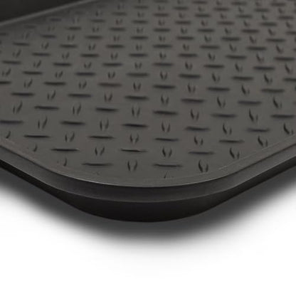 Diamond Boot Tray 15"x 29" Black Plastic Shoe Mud Mat for Entryway | Indoor Outdoor Entryway Shoe Drip Pan, Drainage Shoe Holder for Garden Boots Pet Feeding Craft Project Floor Protection