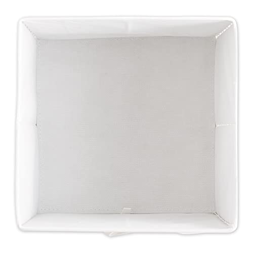 DII Non Woven Polyester Storage Bin, 11x11x5.5-inch, Starburst Gray, 2 Piece - size: 11x11x5.5"