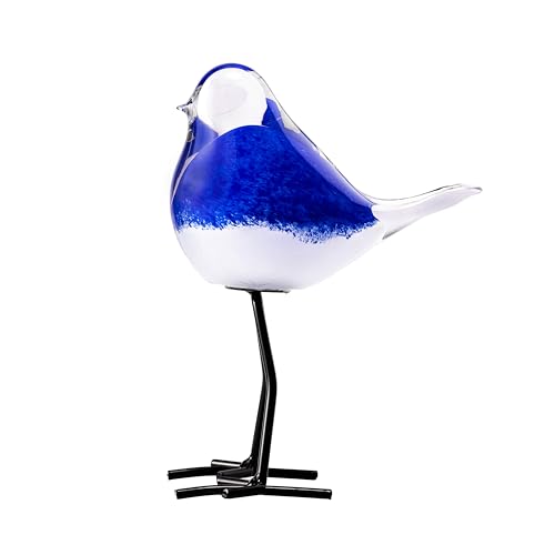 Glass Bird Figurines Art Collectible Ornaments Statue Figurines Modern Handmade Sculpture Home Decor - color: Bd-2