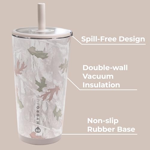 HydroJug Everyday Tumbler 20 oz, Ceramic-Lined Straw Cup, Camo - color: Camo, size: 20 Ounces