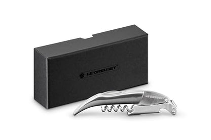 Le Creuset Stainless SteelCorkscrew Wine Opener | One-Step Waiter's Friend - color: Stainless Steel, style: Wine Opener