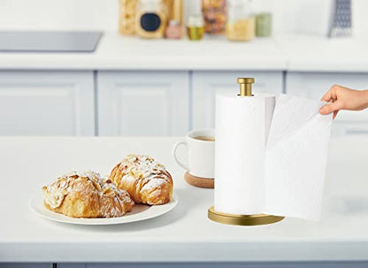 Gold Paper Towel Holder, Paper Towel Holder Countertop, Paper Towel Holder Countertop Gold, Kitchen Paper Towel Holder - color: Gold