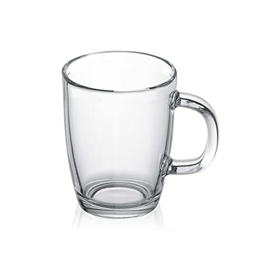 Bodum 12oz Bistro Coffee Mug Single-Wall Tempered Glass, 6 Pack, Clear - size: 10.1 Ounces, style: 6 Pack