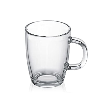 Bodum 12oz Bistro Coffee Mug Single-Wall Tempered Glass, 6 Pack, Clear - size: 10.1 Ounces, style: 6 Pack