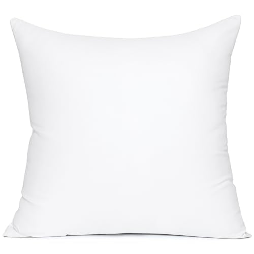 MIULEE 20x20 Pillow Insert, Premium Throw Pillow with Virgin Fiber Filling | Soft and Support, Durable Brushed Fabric, Decorative Pillow for Sofa Bed Couch - size: 20x20 Inch (Pack of 1)