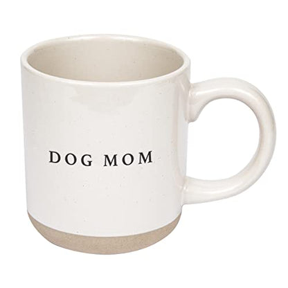 Sweet Water Decor Dog Mom Stoneware Coffee Mugs - 14Oz Cute Coffee Mugs for Hot and Cold Drinks - Dishwasher and Microwave Safe - Mothers Day Gift - Ideal for Tea and Espresso - style: Dog Mom