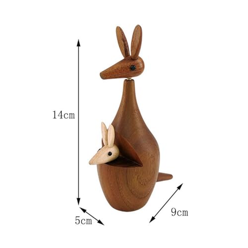 Ceramic Animal Figurine Statue 14cm (5.5 inch) Height, Handcrafted Sculpture for Home, Desk, Shelf, and Cafe Decor