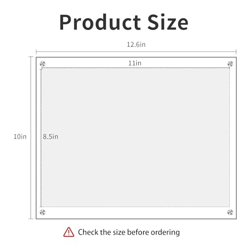 Kalami 8.5x11 Acrylic Wall Mount Picture Frame Self Adhesive | No Drill Holes Floating Frameless Clear Photo Print Certificate Degree Document Display Frame with Sliver Hardware - size: 8.5 x 11 in