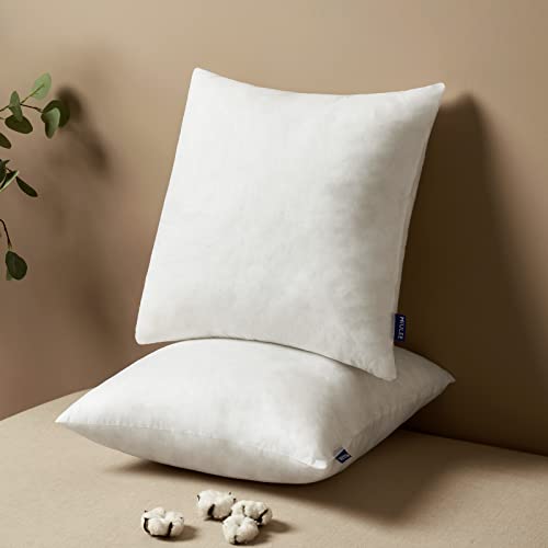 MIULEE 18x18 Pillow Insert Throw Pillow Insert 18x18 Inch Decorative Couch Pillow Covers Textured Boucle Accent Solid Throw Pillow Covers