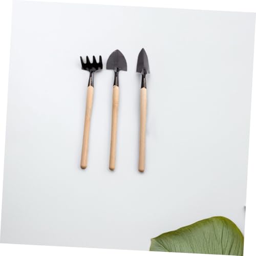 Homoyoyo 18pcs Mini Garden Tools Set for Flower Pots Succulent Plants, Metal Hand Tools with Shovel Rake Trowel, Indoor Gardening Soil Loosening and Transplanting Kit for Plant Care