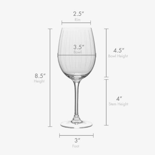Mikasa Cheers White Wine Glasses Set of 4, 16-Ounce Elegant Glassware, Durable and Dishwasher Safe, Perfect for Everyday or Entertaining - style: White Wine Glass