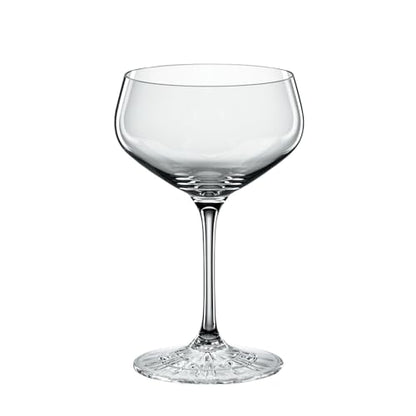 Spiegelau Perfect Coupette Glasses, Crystal Clear Cocktail Glasses, Elegant Glassware for Wedding Gifts, Anniversary, Housewarming, Home Bar, Hosting Essentials, 8.3 oz, Set of 4 - style: Coupette Glasses
