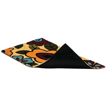 Notrax, Retro Flower, Vinyl-Backed Natural Coir Doormat
