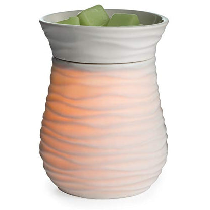 Candle Warmers ETC. Illumination Fragrance Warmer- Light-Up Warmer for Warming Scented Candle Wax Melts and Tarts or to Freshen Room, White Harmony - size: Harmony (Porcelain)