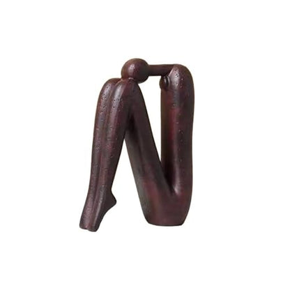 Ceramic Ornaments Living Rooms Bedrooms Bookend Crafts Home Decoration Accessories(Rust red)