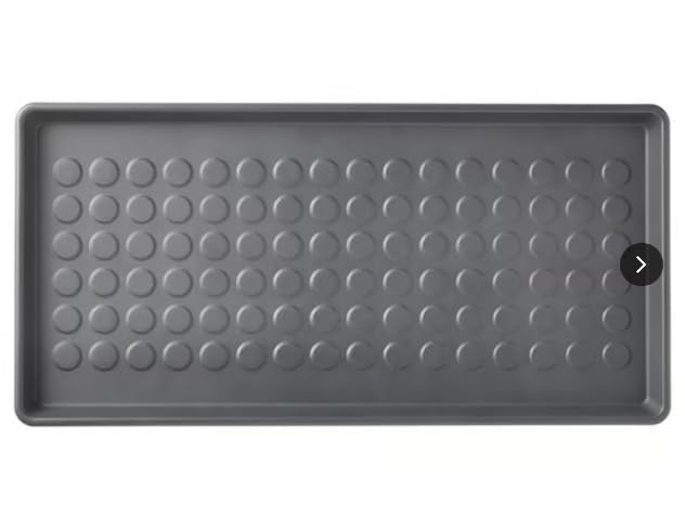Rubber Boot Trays for Entryway, for Boots, Shoes, Sandals, Slip-on, Trays, Shoe Mats for Indoor and Outdoor Use,(1 Larger) = 28"x14"; and (2 Smaller) = 18"x14" (Set=3)
