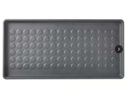 Rubber Boot Trays for Entryway, for Boots, Shoes, Sandals, Slip-on, Trays, Shoe Mats for Indoor and Outdoor Use,(1 Larger) = 28"x14"; and (2 Smaller) = 18"x14" (Set=3)
