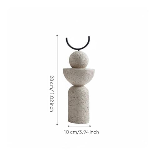 Gralara Abstract Statue Modern Tabletop Ornament Textured Finish House Decoration