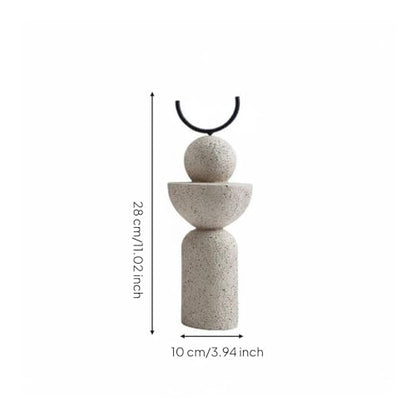 Gralara Abstract Statue Modern Tabletop Ornament Textured Finish House Decoration