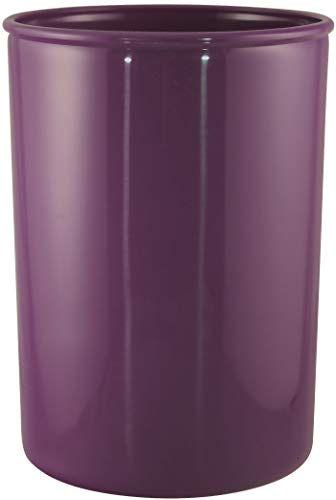 Reston Lloyd Calypso BasicsMultipurpose Cookware Storage Crock, Kitchen Countertop & Office Desk Organization, Durable & Food Safe BPA-Free Plastic, Plum - color: Plum, size: Utensil Holder