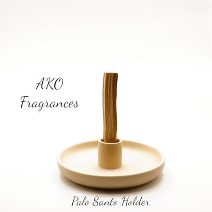 4 in 1 Incense Burner Holder - Multi-Purpose Ceramic Incense Stick Holder, Palo Santo Holder for Clean Burning, Sage Meditation Burner Set, Candle Holder for Aromatherapy (Matte Beige) - color: Matte Beige