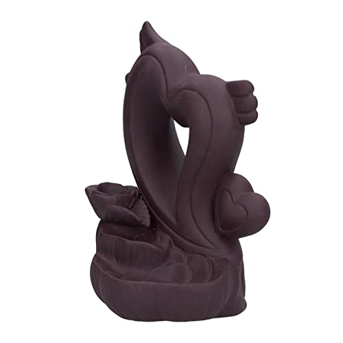 Backflow Incense Burner Smoke Waterfall Burner Ceramic Incense Holder Ornament for Home Office Decoration
