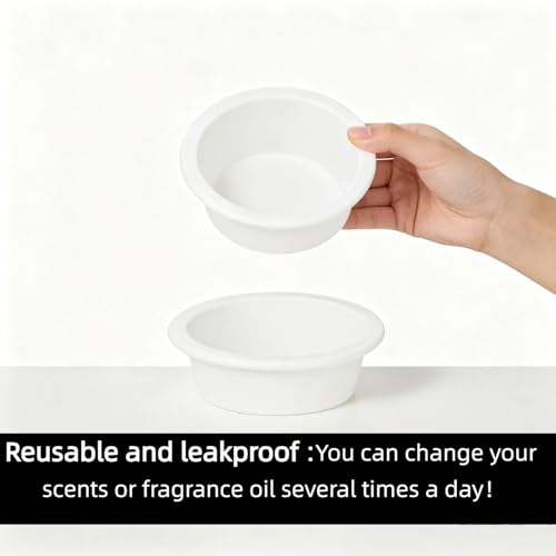 ASAWASA 2 Pcs Reusable Silicone Wax Melt Warmer Liners, Leakproof, No Mess, No Scrape, Non-Toxic, BPA Free,2.75 in in Bottom Diameter（Large Size 2pcs） - style: Two Large Size