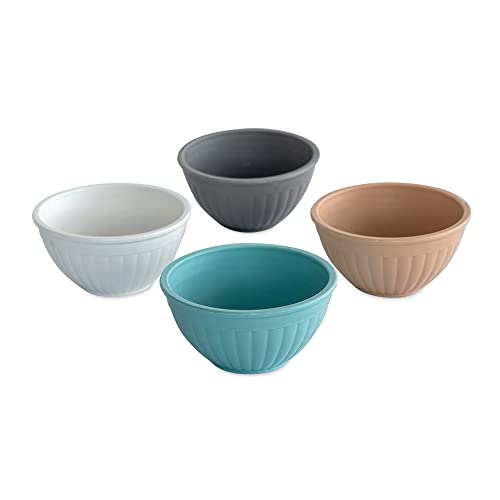 Nordic Ware Mini Prep and Serve Mixing Bowls Set, 4-Piece, Earth-Tones - color: Earth-Tones, size: 4-Piece Mini