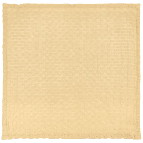 Karma Waffle Weave Dishcloth Set/Holder Sunshine - color: Yellow Sunshine