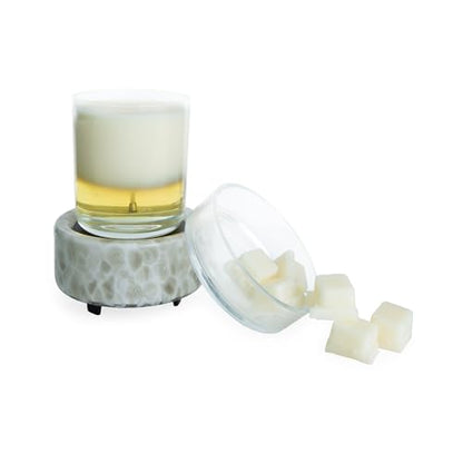Candle Warmers ETC 2-in-1 Candle and Fragrance Warmer for Warming Scented Candles or Wax Melts and Tarts with to Freshen Room, Swirl - style: Swirl
