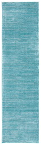 SAFAVIEH Vision Collection Runner Rug - 2'2" x 6', Aqua, Modern Ombre Design, Non-Shedding & Easy to Clean, Ideal for Entryway, Foyer, Bedroom (VSN606B) - color: Aqua, size: 2'2" x 6' (Runner)