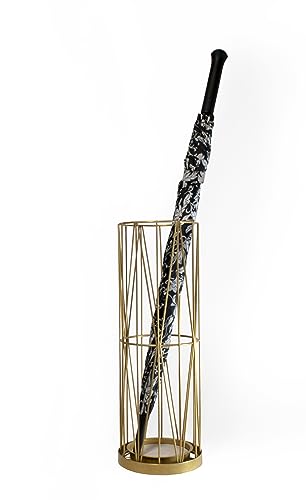 Mango Steam Pluvian Soakstone Umbrella Holder (Regular, Gold) - color: Gold, size: Regular Round