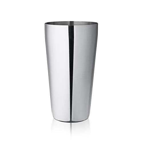 True 3-Piece Barware Set for Mixed Drinks and Cold Brew Cocktails, Includes Cocktail Shaker Tin, Cocktail Mixing Glass with 7 Printed Recipes, and Hawthorne Strainer, Home Bar Tools, Bartender Gifts - size: 3-Piece