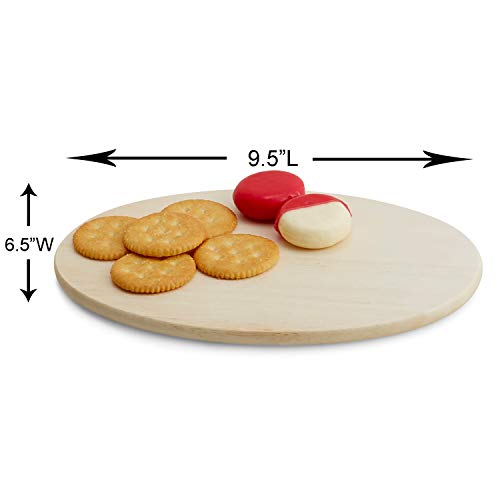 Woodard & Charles Whitewash Wood 6 Serving Boards with Stand, 7 Piece Set | Six Wood Serving Boards on a Display Stand; Serve Sushi, Cheese, Charcuterie, Appetizers and Small Bites for Any Party - color: Whitewash, size: 7 Piece Set