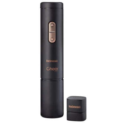 Wine Enthusiast x Cheer Moda Electric Sparkling Wine Opener – Automatic Champagne Bottle Opener with Cork Release & Stopper – Stainless Steel Electric Wine Tool – Battery Powered – U.S. Exclusive - color: Sparkling Wine