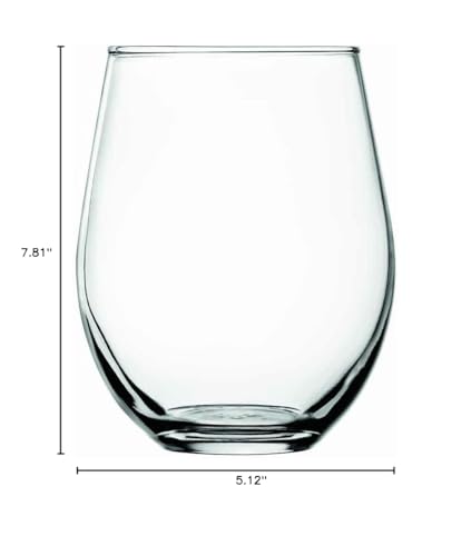 Anchor Hocking Vienna Stemless Red Wine Glasses, 20 oz (Set of 4) - color: Red Wine