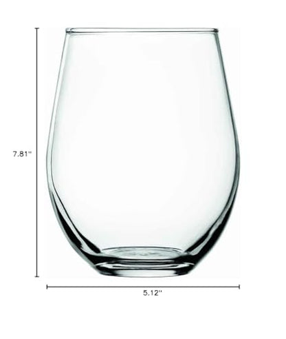 Anchor Hocking Vienna Stemless Red Wine Glasses, 20 oz (Set of 4) - color: Red Wine