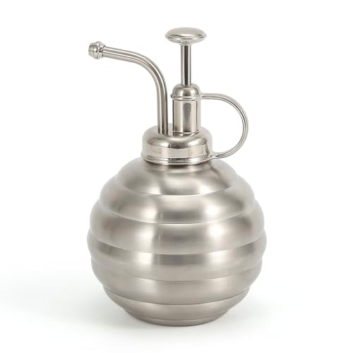 Plant Mister Spray Bottle, 500ml/17oz, Vintage Style Water Sprayer (Silver, 17OZ) - color: Silver