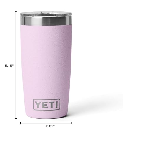 YETI Rambler 10 oz (295 ml) Tumbler with Removable Magslider Lid, Stainless Steel Vacuum Insulated Coffee Cup, Cherry Blossom - color: Cherry Blossom