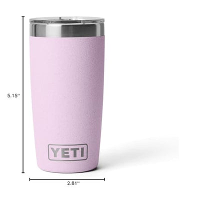 YETI Rambler 10 oz (295 ml) Tumbler with Removable Magslider Lid, Stainless Steel Vacuum Insulated Coffee Cup, Cherry Blossom - color: Cherry Blossom