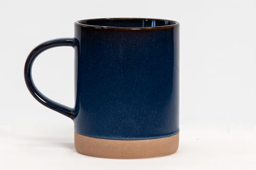 House Beautiful Versatile Modern Stoneware Mug Set – 17 oz, Set of 4 (Crafted Essence) - color: Crafted Essence