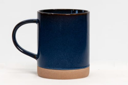 House Beautiful Versatile Modern Stoneware Mug Set – 17 oz, Set of 4 (Crafted Essence) - color: Crafted Essence