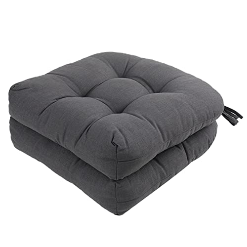 Outdoor Chair Cushions, Outdoor Cushions, Patio Chair Cushions, Indoor Full-Length Ties for Non-Slip Support, Premium Comfortable Thick Fiber, Set of 2 (Grey, 19 x19 Inch) - color: Grey, size: 19" x 19"