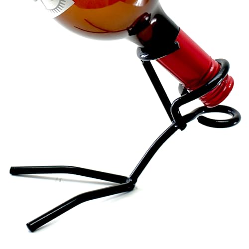 Fun 750ml Wine Bottle Stand, Metal Drinking Stickman Figure, Unique Wine Bottle Holder, Elegant Bottle Display